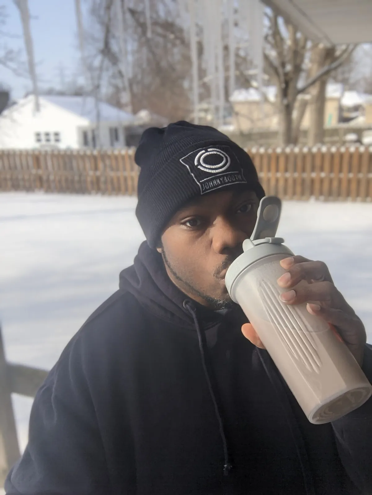 Johnny testing Happy Viking