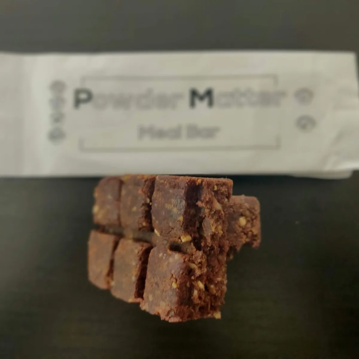 Powdermatter bar Whey Cinnamon texture