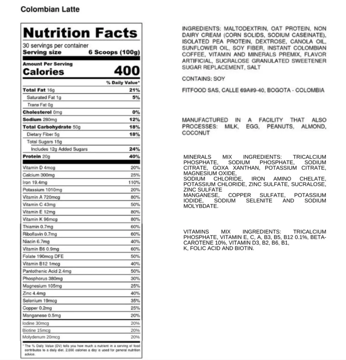 Nuttri meal replacement powder nutrition