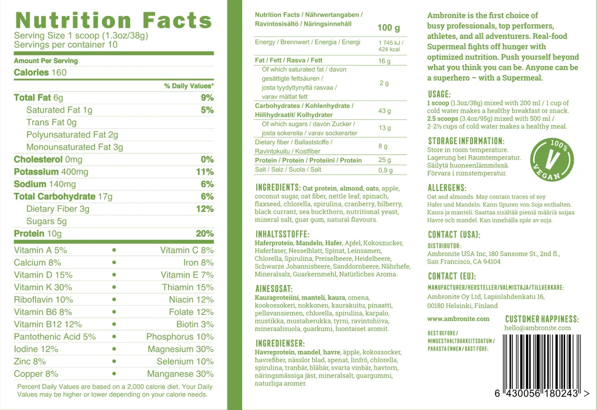 Ambronite Nutrition