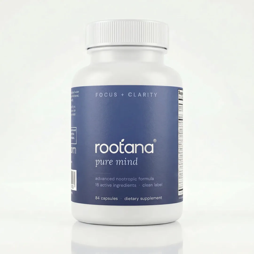 Rootana Pure Mind bottle, 84 capsules