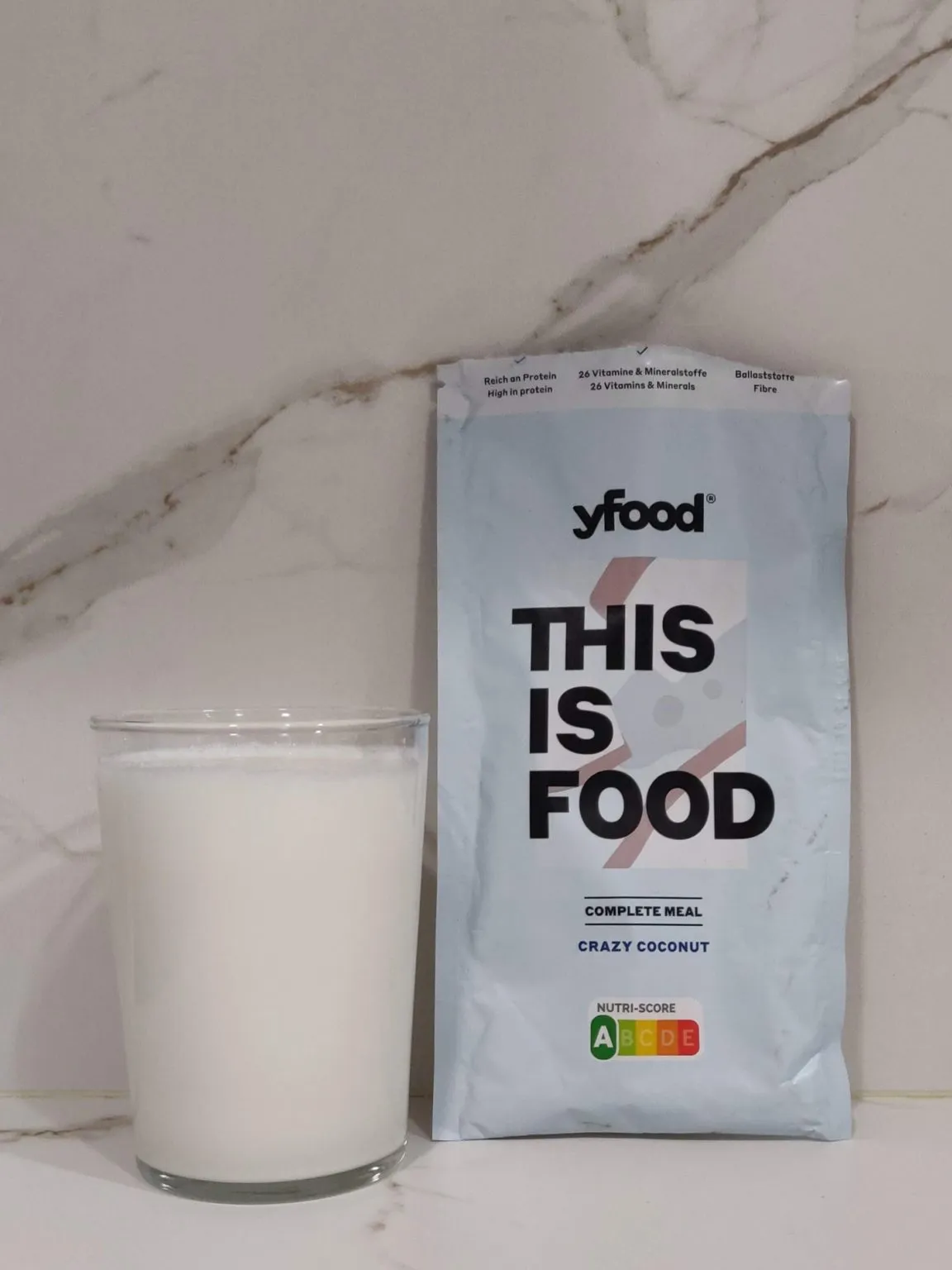 yfood coconut powder shake review