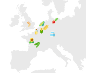 Queal ingredients map