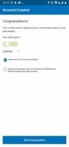 MFP Daily Calorie Estimate
