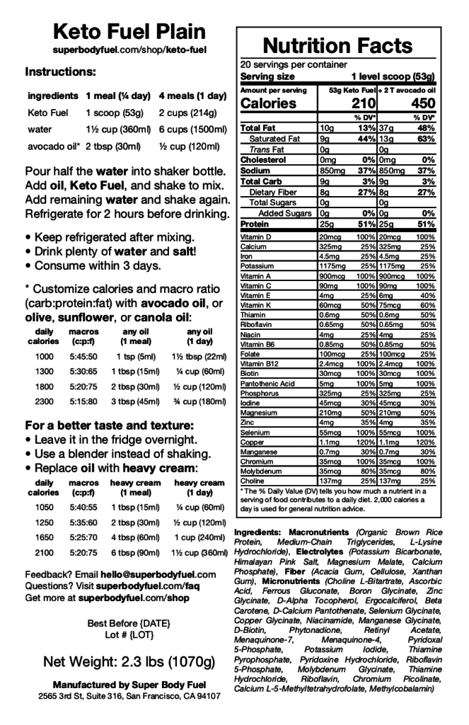 Keto Fuel Nutrition