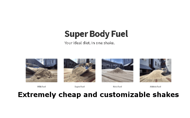 superbodyfuel meal replacement brand