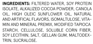 Soylent Bridge Ingredients