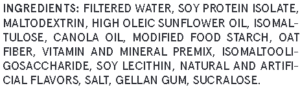 Soylent Drink Only Ingredients