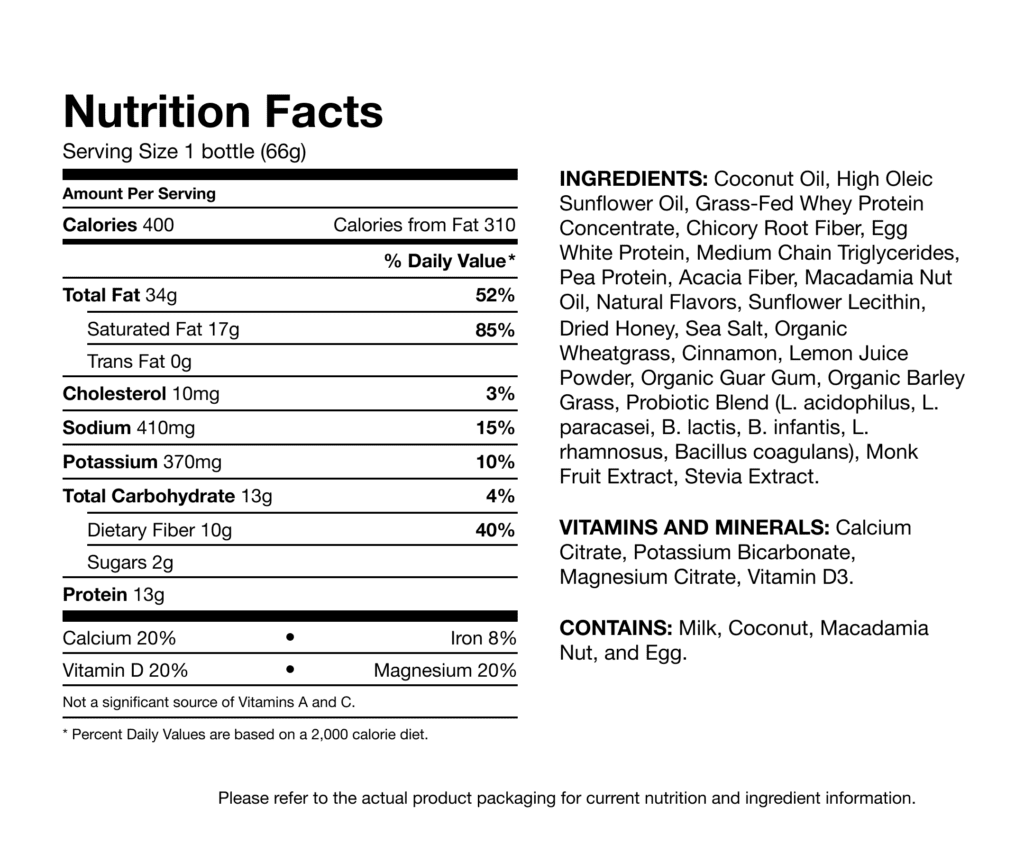 Ample K v3 Nutrition