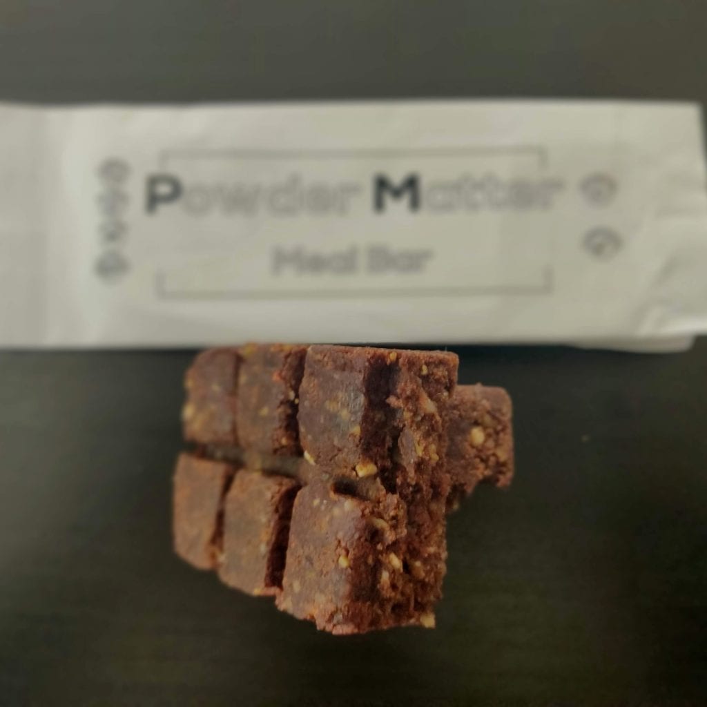 Powdermatter bar Whey Cinnamon texture