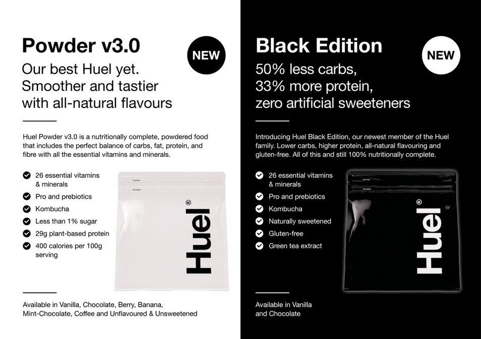 Huel Black Vs Huel Original