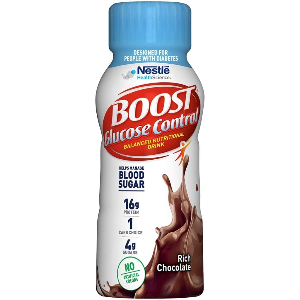 Boost meal replacement shake for diabetics