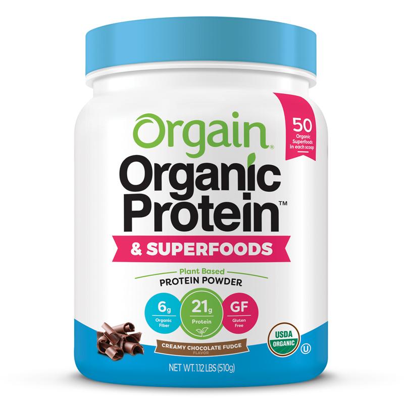 Organic greens powders with protein