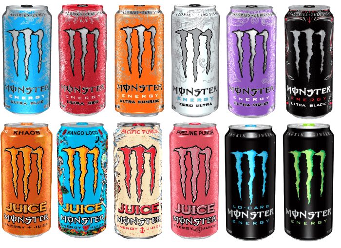 Monster energy drink vs gfuel