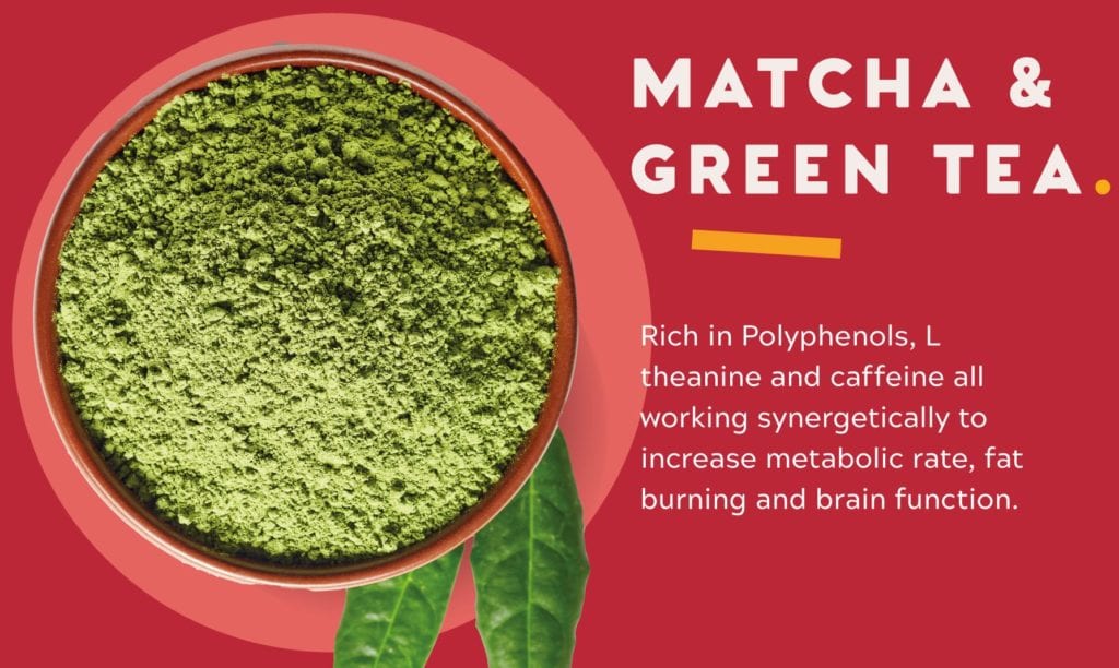 Dare motivation ingredient matcha & green tea