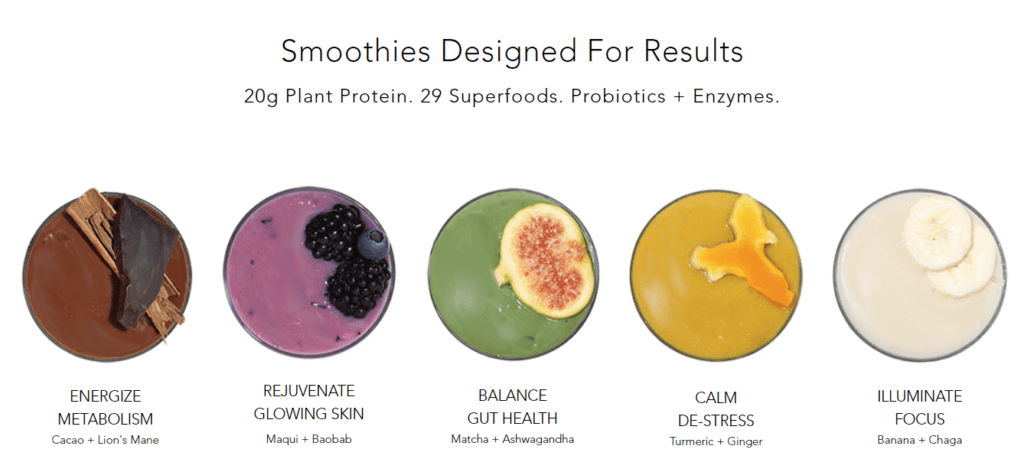 Tusol smoothies with protein and superfoods