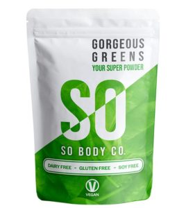 Gorgeous drinks, green powder by So body co