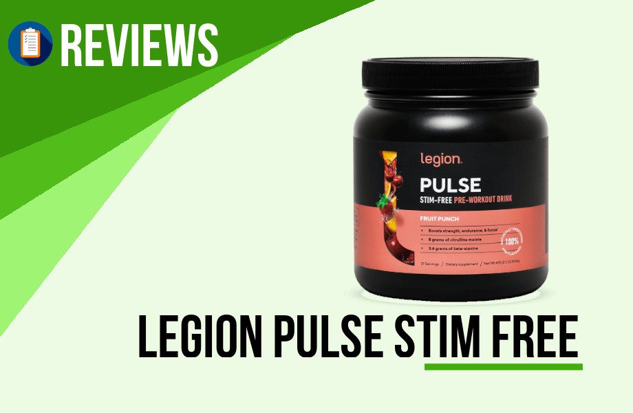 Legion Pulse review stim free pre workout