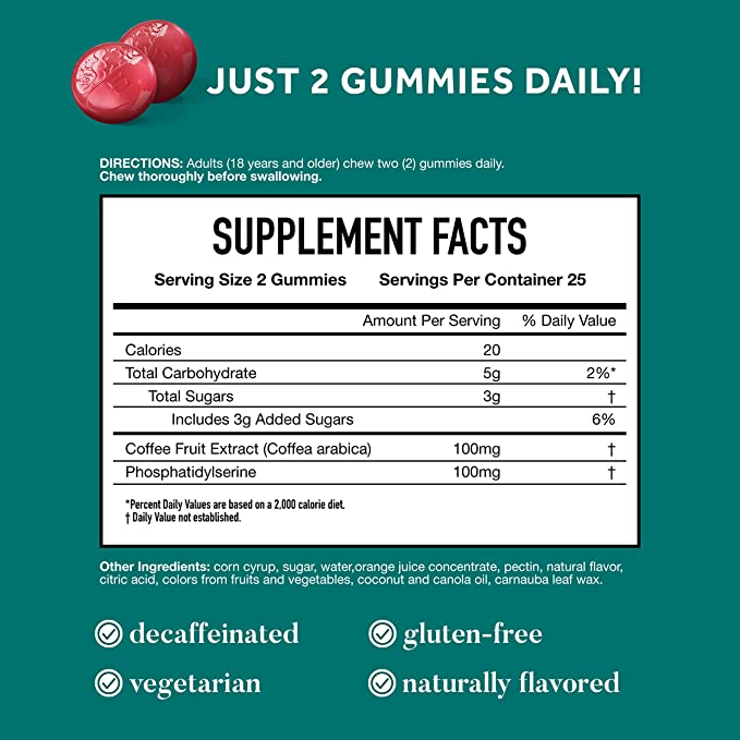 Neuriva Gummies supplement facts