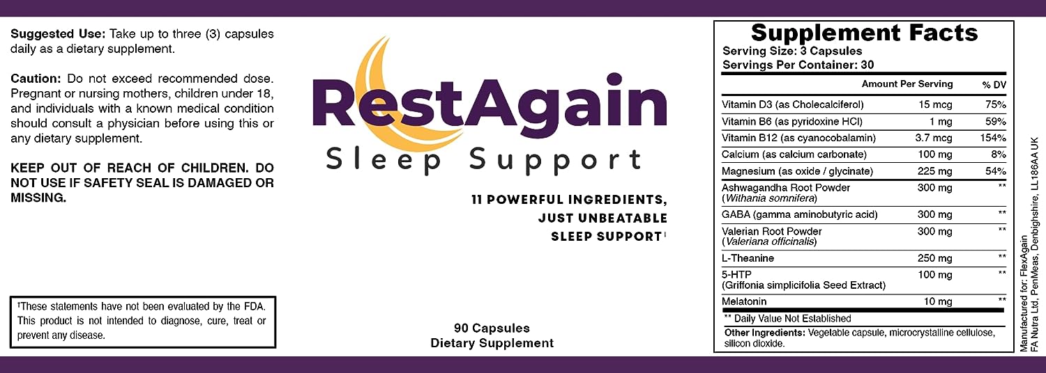 Restagain supplement facts